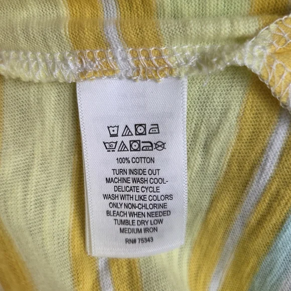 C&C California Pink and Yellow Sheath Dress Casual Short Sleeve - Picture 7 of 10